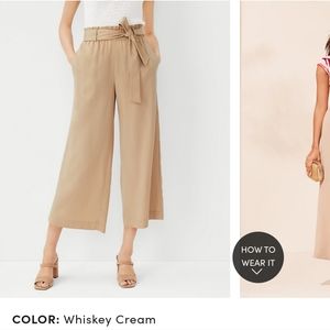 Ann Taylor The Belted Crop Pant